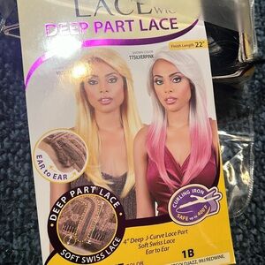 Motown Tress long lace front wig w curtain bangs